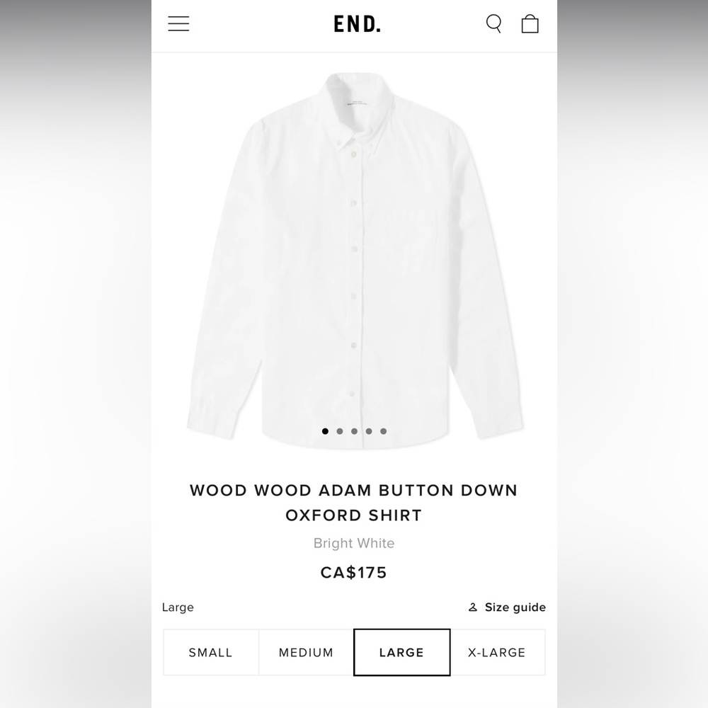 NWT Wood Wood Oxford Shirt